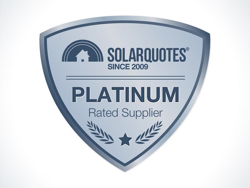 Solarquotes platinum rated supplier