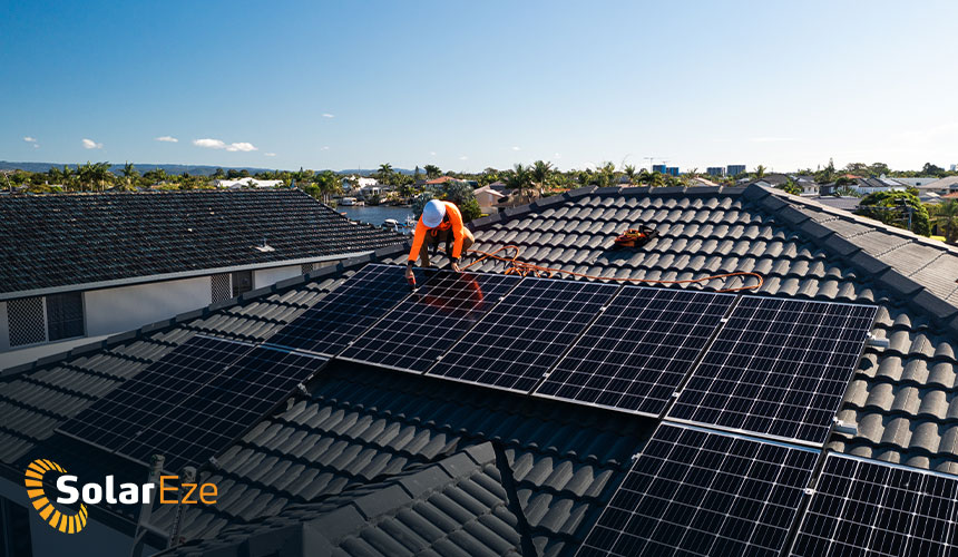 Solareze installing solar on a large home
