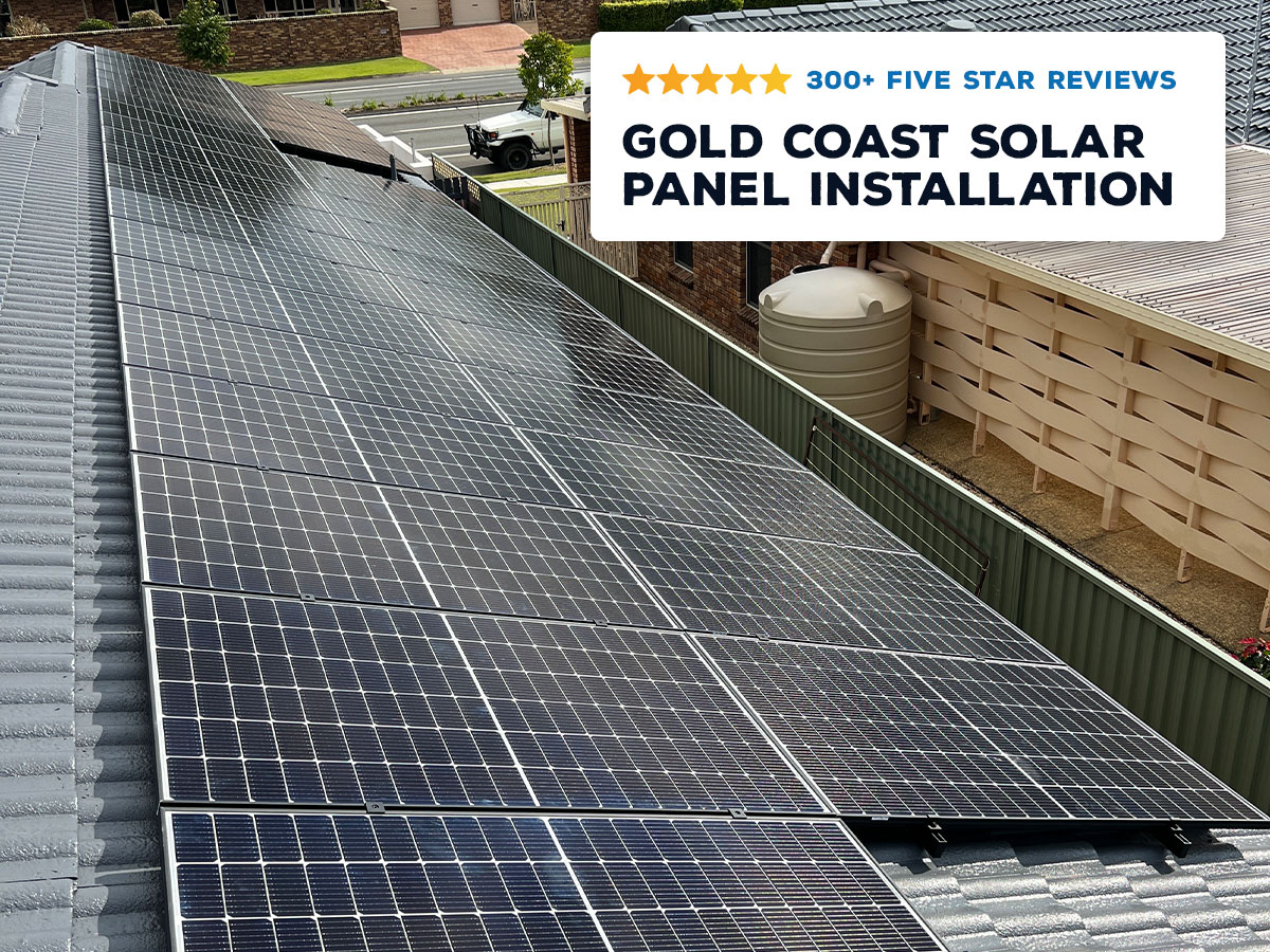 Solareze's skilled solar technicians showcasing their expertises with a gold coast solar panel installation.