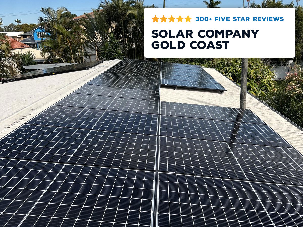 An installation of one of solareze's solar systems, making them the leading solar company on the gold coast.